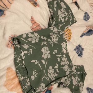 Sienna Sky Green Floral Kids Blouse